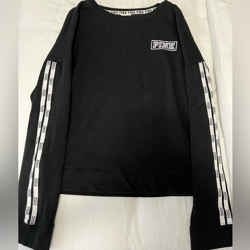 Victoria's Secret PINK Black Crewneck